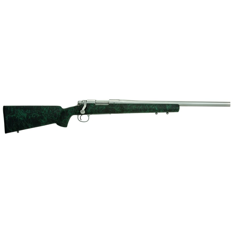 Remington 700 5-R, Bolt Action Rifle, 223 Rem, 24" Stainless Barrel, Black With Green Webbing HS Precision Stock, X-Mark Pro Tr