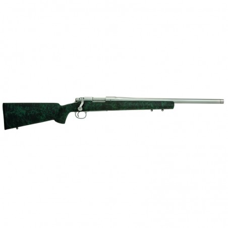 Remington 700 5-R, Bolt Action Rifle, 300 Win, 24" Stainless Threaded Barrel, Black With Green Webbing HS Precision Stock, X-Ma