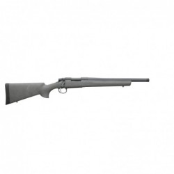 Remington 700 Special Purpose Synthetic Tactical, Bolt Action Rifle, 223 Rem, 16.5" Threaded Barrel, Black Finish, Green Hogue