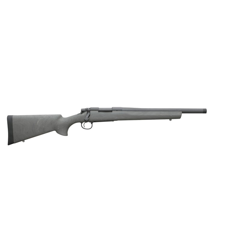 Remington 700 Special Purpose Synthetic Tactical, Bolt Action Rifle, 223 Rem, 16.5" Threaded Barrel, Black Finish, Green Hogue