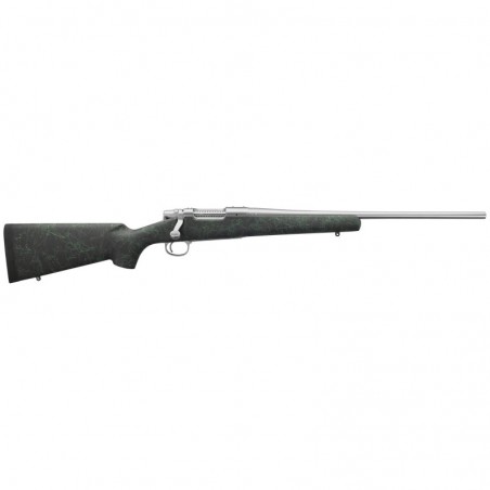 Remington 7 SS HS Precision Bolt Action Rifle, 243 Winchester, 20" Stainless Barrel, 1:9.125, Black w/Green Webbing HS Precisio