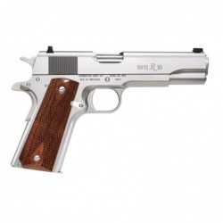 Remington R1, 1911, Full Size, 45ACP, 5" Barrel, Steel Frame, Stainless Finish, Walnut Grips, Fixed Sights, 7Rd, 2 Magazines 96