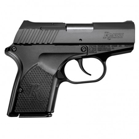 Remington RM380, Semi-automatic Pistol, 380ACP, 2.9" Stainless Steel Barrel, Aluminum Frame, Black Oxide Finish, Glass Filled N