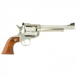 View 2 - Ruger Blackhawk, Single-Action Revolver, 357 Mag, 6.5" Barrel, Satin Stainless Finish, Stainles Steel Frame, Hardwood Grips, Ad