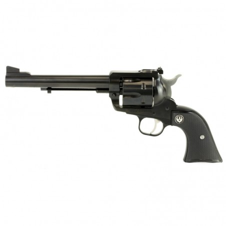 Ruger Blackhawk, Single-Action Revolver, 41 Rem Mag, 6.5" Barrel, Blued Finish, Alloy Steel, Black Checkered Hard Rubber Grips,