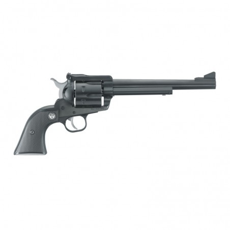 Ruger Blackhawk, Single-Action Revolver, 30 Carb, 7.5" Barrel, Blued Finish, Alloy Steel, Black Checkered Hard Rubber Grips, Ad