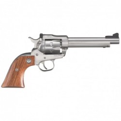 Ruger Single-Six Convertible, Single-Action Revolver, 22 LR/22WMR, 5.5" Barrel, Satin Stainless Finish, Hardwood Grips, Adjusta
