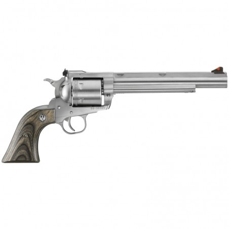 Ruger Super Blackhawk Hunter, Single-Action Revolver, 44Magnum, 7.5" Barrel, Satin Stainless Finish, Stainless Steel, Black Lam