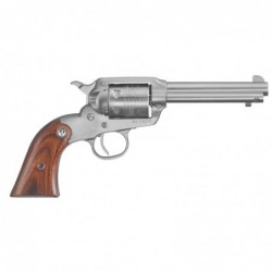 Ruger Bearcat, Single-Action Revolver, 22 LR, 4.2" Barrel, Satin Stainless Finish, Stainless Steel, Hardwood Grips, Internal No