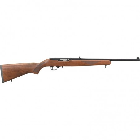 Ruger 10/22 Sporter, Semi-Automatic Rifle, 22 LR, 18.5" Barrel, Satin Black Finish, Alloy Steel, American Walnut Stock, Adjusta