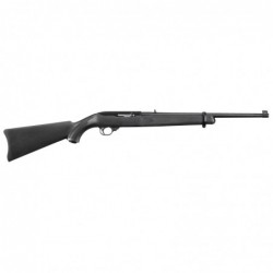 Ruger 10/22 Carbine, Semi-Automatic Rifle, 22 LR, 18.5" Barrel, Satin Black Finish, Alloy Steel, Black Synthetic Stock, Adjusta