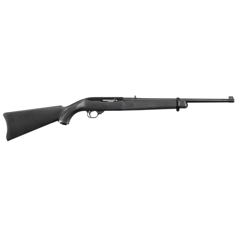 Ruger 10/22 Carbine, Semi-Automatic Rifle, 22 LR, 18.5" Barrel, Satin Black Finish, Alloy Steel, Black Synthetic Stock, Adjusta