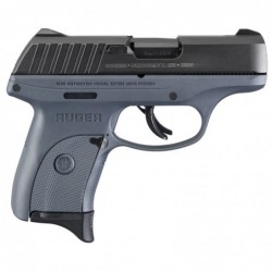 Ruger EC9s, Semi-automatic Pistol, Striker Fired, Compact, 9MM, 3.1" Barrel, Nylon Frame, Cobalt Kinetic Slate Blue Cerakote Fi