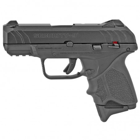 Ruger Security-9, Centerfire Pistol, 9MM, 3.42" Barrel, Glass Filled Nylon Frame, Blued Finish, 2-10Rd Magazines, Adjustable Re