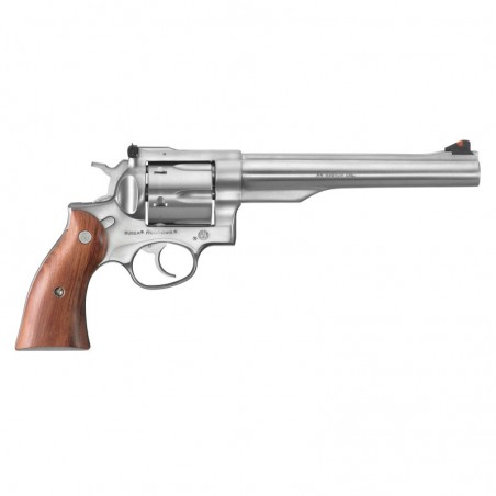 Ruger Redhawk, Double-Action Revolver, 44 Rem Mag, 7.5" Sleeve and Shroud Barrel, Satin Stainless Finish,Stainless Steel, Hardw