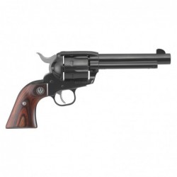 Ruger Vaquero Blued, Single-Action Revolver, 357 Mag, 5.5" Barrel, Blued Finish, Alloy Steel, Hardwood Grips, Fixed Sights, 6Rd