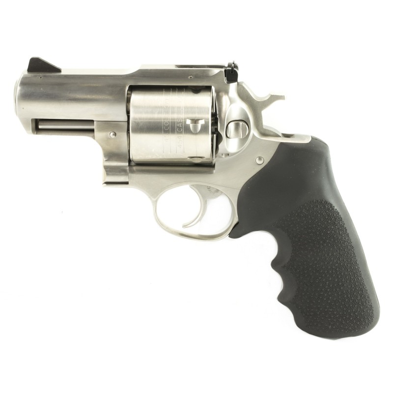 Ruger Super Redhawk Alaskan, Double-Action Revolver, 454 Casull, 2.5" Barrel, Satin Stainless Finish, Stainless Steel, Hogue Ta