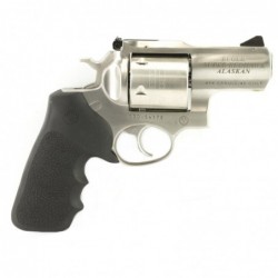 View 2 - Ruger Super Redhawk Alaskan, Double-Action Revolver, 454 Casull, 2.5" Barrel, Satin Stainless Finish, Stainless Steel, Hogue Ta