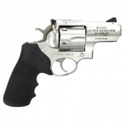 View 2 - Ruger Super Redhawk Alaskan, Double-Action Revolver, 44 Rem Mag, 2.5" Barrel, Satin Stainless Finish, Stainless Steel, Hogue Ta