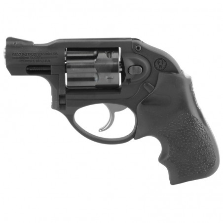 Ruger LCR, Double-Action Revolver, 38 Spl +P, 1.875" Stainless Steel Barrel, Matte Black Finish, Hogue Tamer Monogrip Grip, U-N