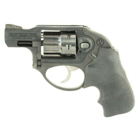 Ruger LCR, Double-Action Revolver, 22 LR, 1.875" Stainless Steel Barrel, Matte Black Finish, Hogue Tamer Monogrip Grip, U-Notch