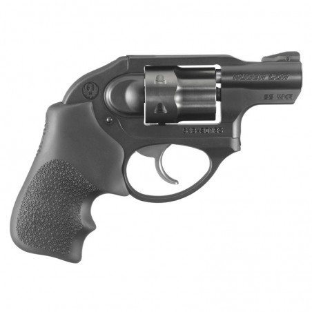 Ruger LCR, Double-Action Revolver, 22 WMR, 1.875" Stainless Steel Barrel, Matte Black Finish, Hogue Tamer Monogrip Grip, U-Notc