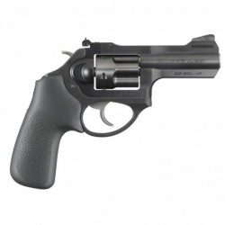 Ruger LCRx, Double-Action Revolver, 38 Spl +P, 3" Stainless Steel Barrel, Matte Black Finish, Hogue Tamer Monogrip Grip, Adjust