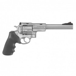 Ruger Super Redhawk Standard, Double-Action Revolver, 44 Rem Mag, 7.5" Barrel, Satin Stainless Finish, Stainless Steel, Hogue T