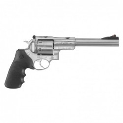 Ruger Super Redhawk Standard, Double-Action Revolver, 454 Casull, 7.5" Barrel, Satin Stainless Finish, Stainless Steel, Hogue T