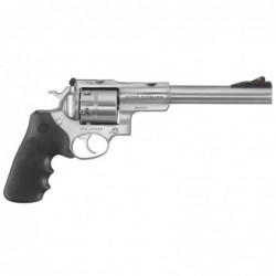 Ruger Super Redhawk Standard, Double-Action Revolver, 480 Ruger, 7.5" Barrel, Satin Stainless Finish, Stainless Steel, Hogue Ta