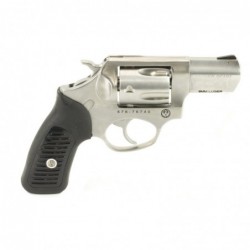 View 2 - Ruger SP101, Double Action Revolver, 9MM, 2.25" Barrel, Stainless Frame, Satin Finish, Black Rubber Grip, 5Rd, Fixed Rear & Bla