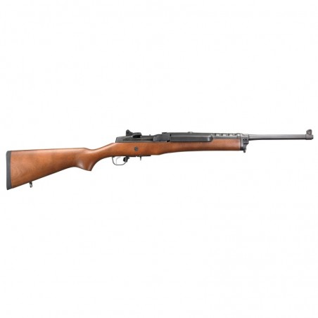 Ruger Mini-14 Ranch, Semi-Automatic Rifle, 223 Rem/5.56NATO, 18.5" Barrel, Blued Finish, Alloy Steel, Hardwood Stock, Adjustabl