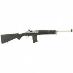 View 2 - Ruger Mini Thirty, Semi-Automatic Rifle, 7.62x39, 18.5" Barrel, Matte Finish, Stainless Steel, Black Synthetic Stock, Adjustabl