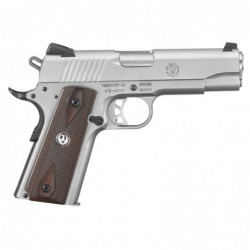 Ruger SR1911, Centerfire Pistol, 45 ACP, 4.25" Barrel, Low-Glare Stainless Slide & Frame, Stainless Steel, Drift Adjustable Nov