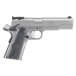 Ruger SR1911 Target, Full Size, 45 ACP, 5" Barrel, Stainless Finish and Frame, G10 Grips, 8Rd, Ambidextrous Thumb Safety, Bomar