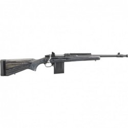 Ruger Gunsite Scout Rifle, Bolt-Action Rifle, 308 Win, 16.1" Barrel, Matte Black Finish, Alloy Steel, Black Laminate Stock, Adj