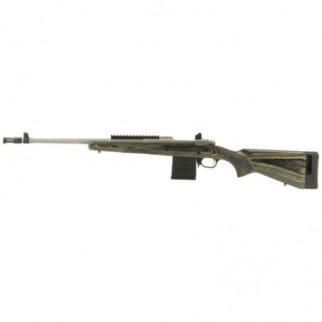 Ruger Gunsite Scout Rifle, Bolt-Action Rifle, 308 Win, 18.7" Barrel, Matte Stainless Finish, Stainless Steel, Black Laminate St