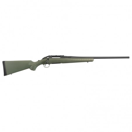 Ruger American Rifle Predator, Bolt-Action Rifle, 6.5 Creedmoor, 22" Threaded Barrel, Matte Black Finish, Alloy Steel, Moss Gre