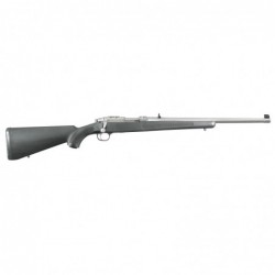 Ruger Bolt Action Rifle, 77/44, 44 Magnum, 18.5" Barrel, Brushed Stainless Finish, Black Synthetic Stock, Adjustable Rear & Bea