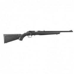 Ruger American Rimfire Compact, Bolt-Action Rifle, 22 LR, 18" Threaded Barrel, 1/2" x 28 Thread Pitch, Satin Blued Finish, Allo