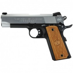 View 1 - American Classic 1911, Commander, 45ACP, 4.25" Barrel, Duo Tone Finish, Wood Grips, Fixed Sights, 1 Magazine, 8 Rounds ACC45DT