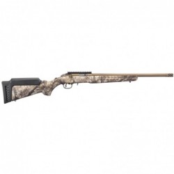 View 2 - Ruger American Rimfire Standard, Bolt Action Rifle, 17 HMR, 18" Cold Hammer Forged Barrel, Threaded, 1:9 Twist, Camo Synthetic