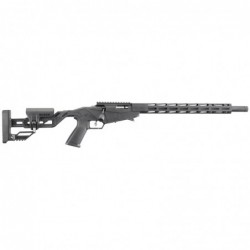 Ruger Precision Rimfire Bolt Action, 22LR, 18" Threaded Barrel, Black Finish, Molded One-piece Chassis and Adjustable Buttstock