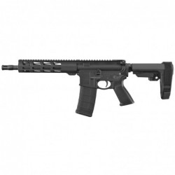 Ruger AR-556 Pistol, Semi-automatic, 223 Remington/556NATO, 10.5" Cold Hammer Forged Barred, Aluminum, Black Finish, SBA3 Brace