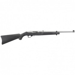 View 1 - Ruger 10/22 Takedown, Semi-automatic Rifle, 22 LR, 18.5" Takedown Barrel, Clear Matte Stainless Steel Finish, Black Synthetic S