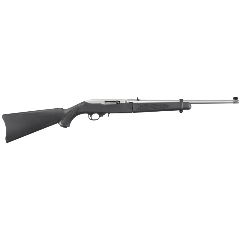 Ruger 10/22 Takedown, Semi-automatic Rifle, 22 LR, 18.5" Takedown Barrel, Clear Matte Stainless Steel Finish, Black Synthetic S