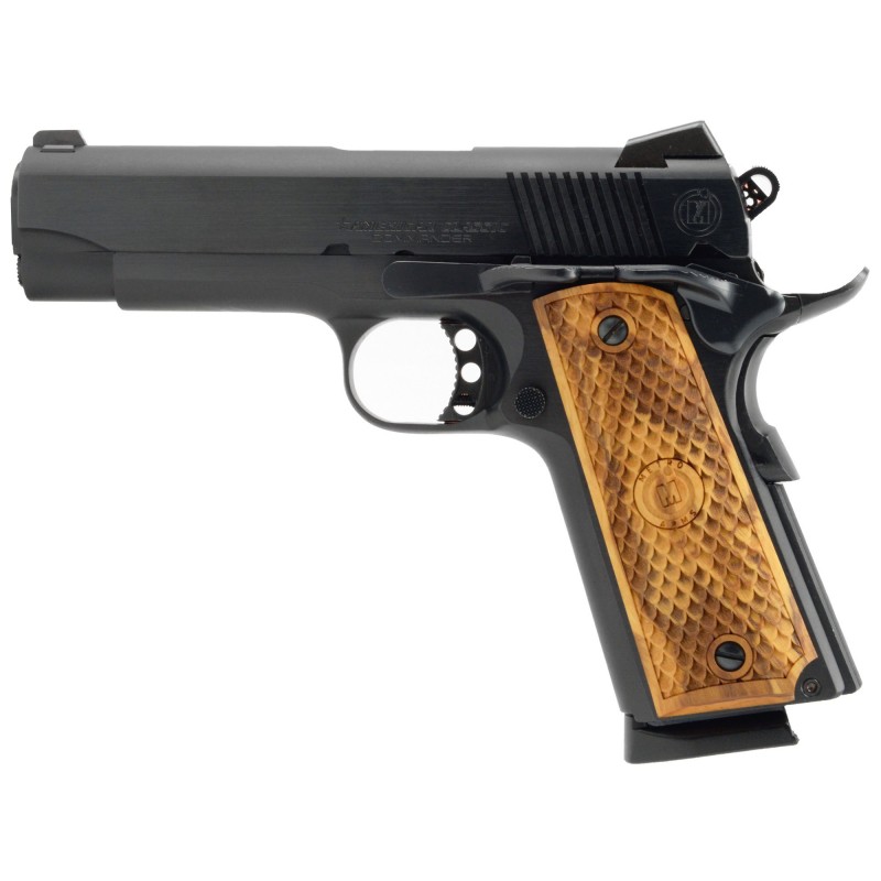 American Classic 1911, Commander, 9MM, 4.25" Barrel, Steel Blue Finish, Wood Grips, 3 Dot Sights, 9Rd, 1 Magazine ACC9B