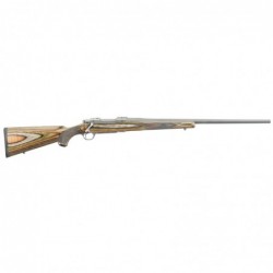Ruger Hawkeye Predator, Bolt-Action Rifle, 22-250 Rem, 24" Barrel, Hawkeye Matte Stainless Finish, Stainless Steel, Green Mount