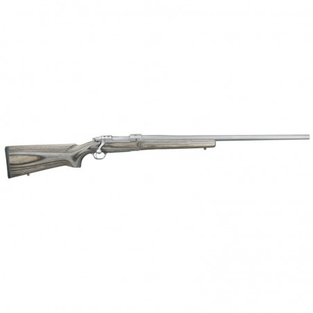 Ruger Hawkeye Varmint Target, Bolt-Action Rifle, 6.5 Creedmoor, 28" Barrel, Matte Stainless Finish, Stainless Steel, Black Lami