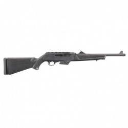 View 2 - Ruger PC Carbine, Semi-automatic Rifle, 9MM, 16.12" Fluted/Threaded Heavy Barrel, Black Finish, Synthetic Stock, Adjustable Gho